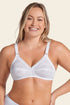 Leonisa Extra Coverage Support Wireless Bra With Lace Cups